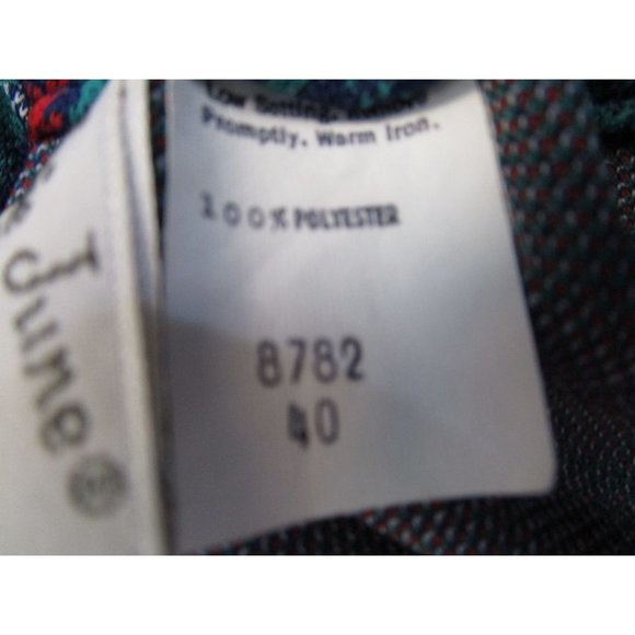 Vintage Bobbi June of Kansas City Plaid Pull On Polyester Skirt GUC ILGWU Tag - Picture 10 of 10